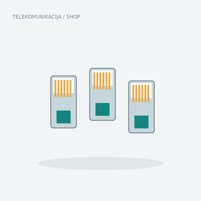 [SHOP-DEMO-RJ45] RJ45 konektori — pakovanje 10 kom